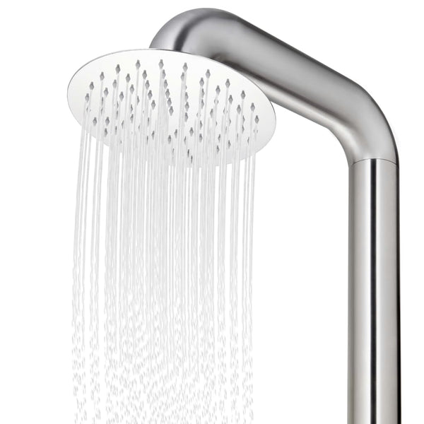 vidaXL Outdoor Shower 225 cm Stainless Steel