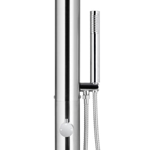 vidaXL Outdoor Shower 225 cm Stainless Steel