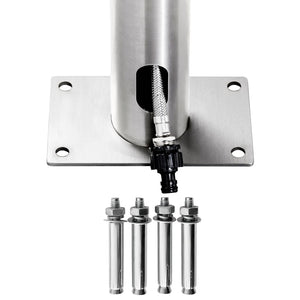 vidaXL Outdoor Shower 225 cm Stainless Steel