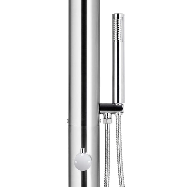 vidaXL Garden Shower 220 cm Stainless Steel