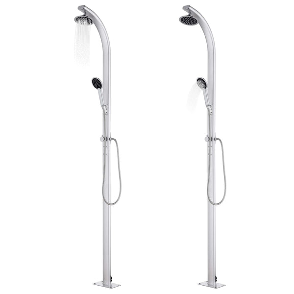 vidaXL Outdoor Shower 215 cm Aluminum