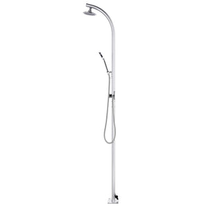 vidaXL Outdoor Shower 215 cm Aluminum