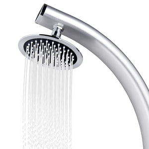 vidaXL Outdoor Shower 215 cm Aluminum