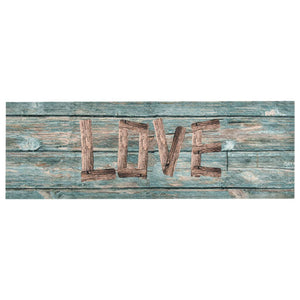 vidaXL Washable Kitchen Runner Love 60x300 cm