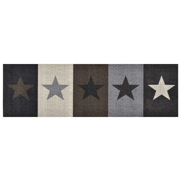 vidaXL Kitchen Floor Mat Washable Star 45x150 cm