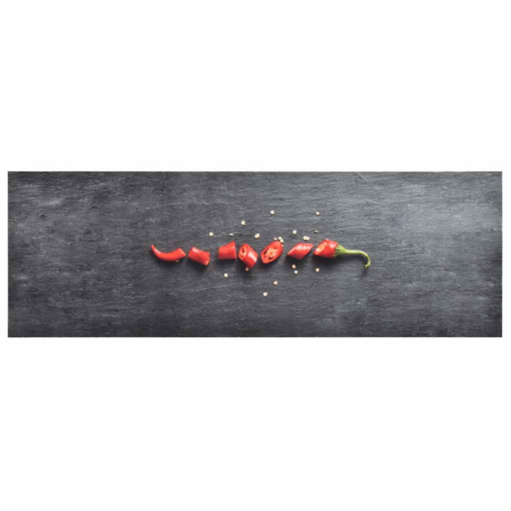 vidaXL Kitchen Floor Mat Washable Pepper 60x180 cm