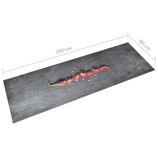 vidaXL Kitchen Floor Mat Washable Pepper 60x180 cm