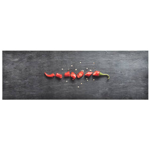vidaXL Washable Kitchen Runner Pepperoni 60x300 cm
