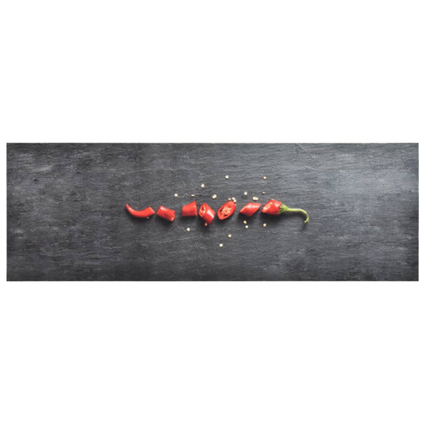 vidaXL Washable Kitchen Runner Pepperoni 60x300 cm