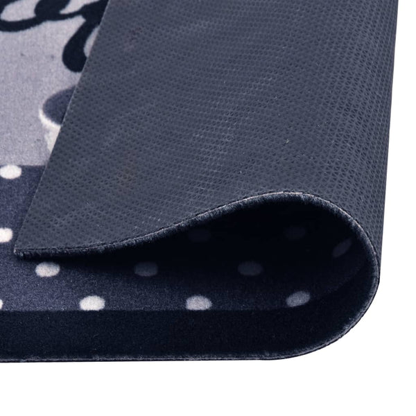 vidaXL Kitchen Floor Mat Washable Coffee Blue 45x150 cm