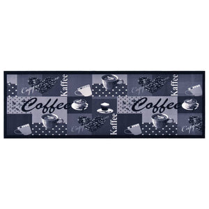 vidaXL Washable Kitchen Runner Coffee Blue 60x180 cm