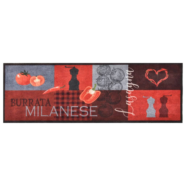 vidaXL Washable Kitchen Runner Tomatoes 60x300 cm