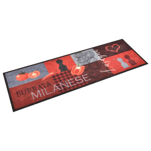 vidaXL Washable Kitchen Runner Tomatoes 60x300 cm