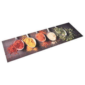 vidaXL Kitchen Runner Washable Spoons 45x150 cm