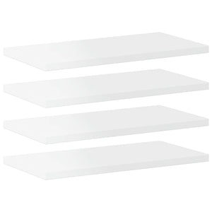 vidaXL Bookshelf Boards 4 pcs. High Gloss White 40x20x1.5 cm