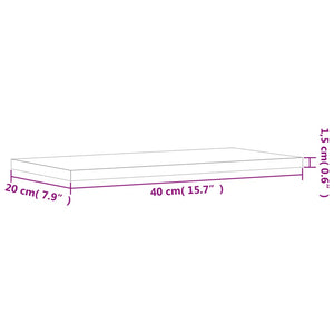 vidaXL Bookshelf Boards 4 pcs. High Gloss White 40x20x1.5 cm