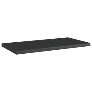 vidaXL Bookshelf Boards 8 pcs High Gloss Black 40x20x1.5 cm