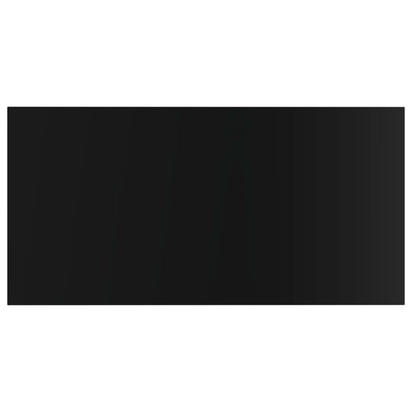 vidaXL Bookshelf Boards 8 pcs High Gloss Black 40x20x1.5 cm