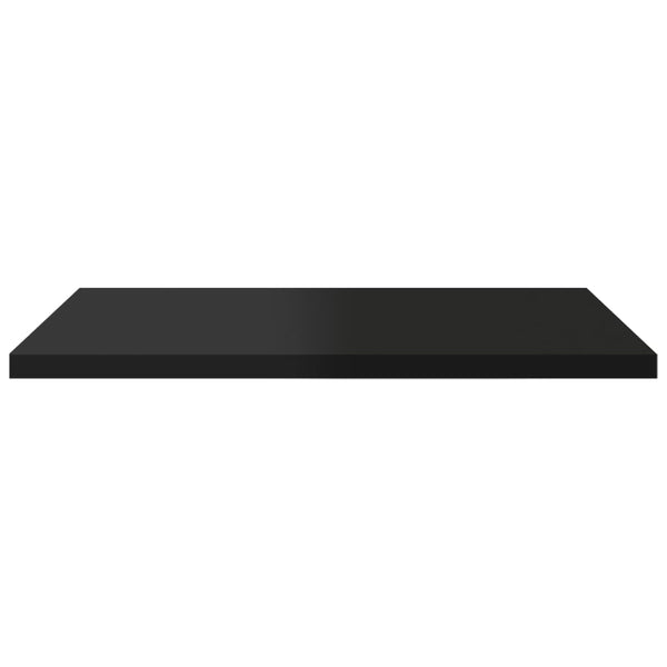 vidaXL Bookshelf Boards 4 pcs High Gloss Black 40x30x1.5 cm