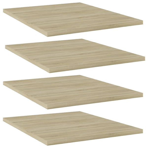 vidaXL Bookshelf Boards 4 pcs Sonoma Oak 40x50x1.5 cm