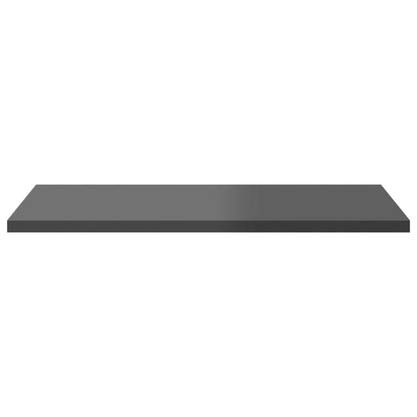 vidaXL Bookshelf Boards 4 pcs High Gloss Grey 40x50x1.5 cm