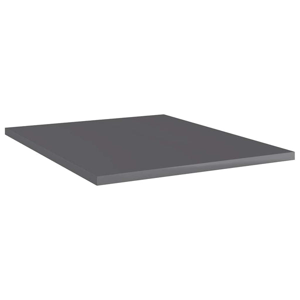 vidaXL Bookshelf Boards 8 pcs. High Gloss Grey 40x50x1.5 cm