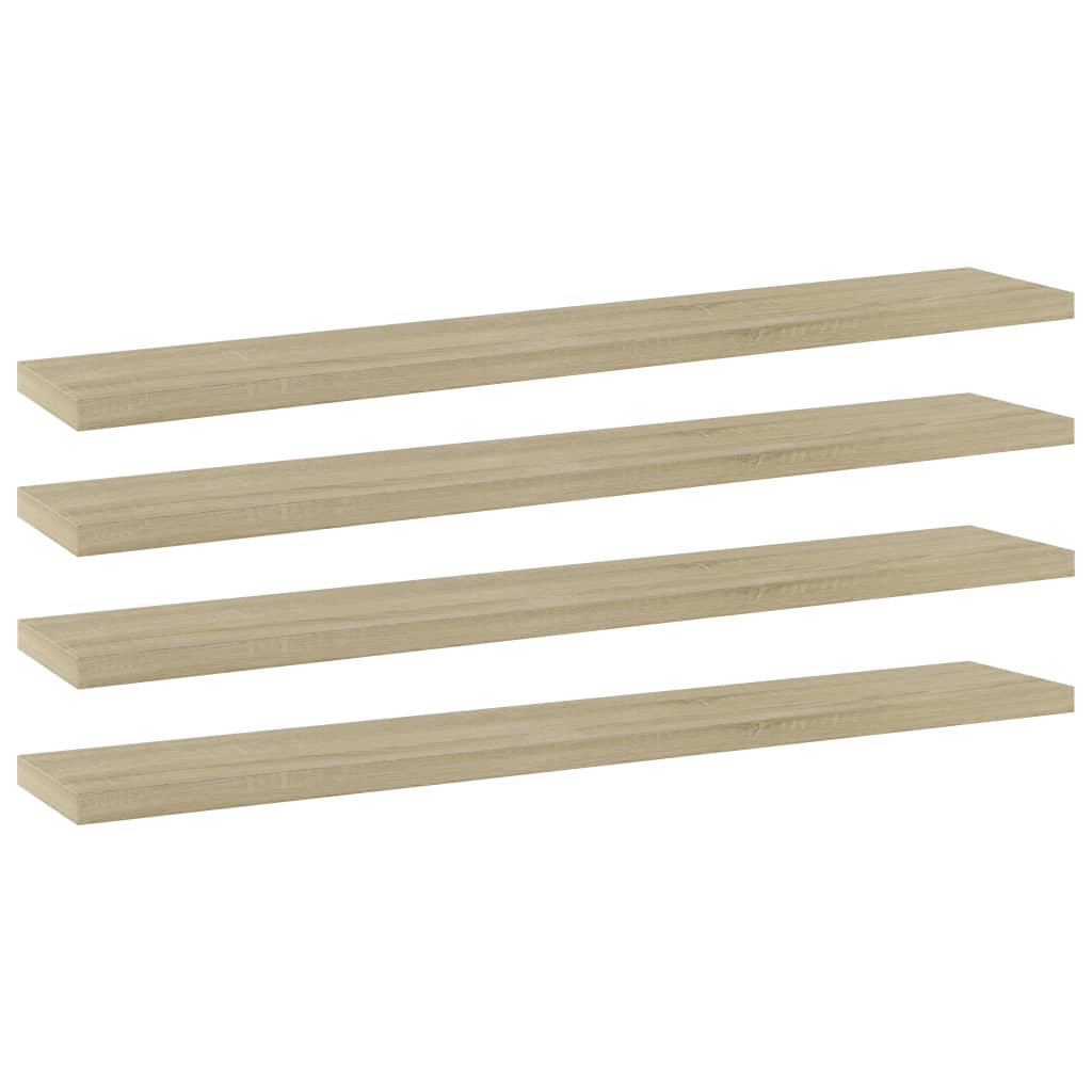 vidaXL Bookshelf Boards 4 pcs Sonoma Oak 60x10x1.5 cm