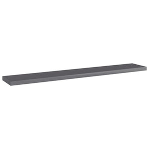 vidaXL Bookshelf Boards 4 pcs High Gloss Grey 60x10x1.5 cm