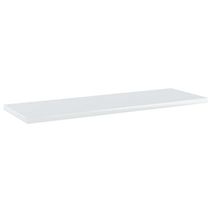 vidaXL Bookshelf Boards 4 pcs. High Gloss White 60x20x1.5 cm