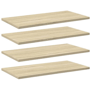 vidaXL Bookshelf Boards 4 pcs Sonoma Oak 60x30x1.5 cm