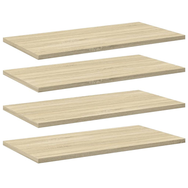 vidaXL Bookshelf Boards 4 pcs Sonoma Oak 60x30x1.5 cm