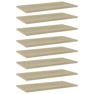 vidaXL Bookshelf Boards 8 pcs. Sonoma Oak 60x30x1.5 cm
