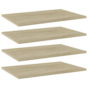 vidaXL Bookshelf Boards 4 pcs Sonoma Oak 60x40x1.5 cm