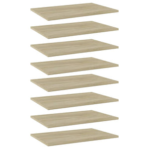 vidaXL Bookshelf Boards 8 pcs Sonoma Oak 60x40x1.5 cm
