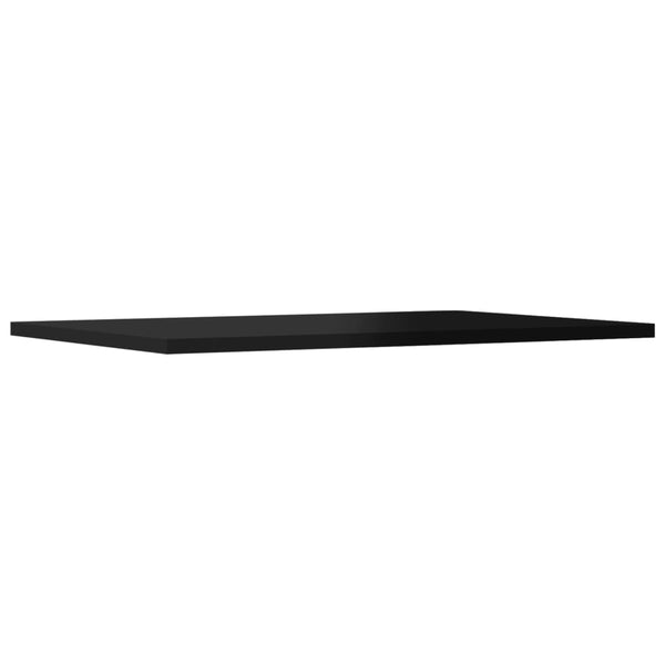 vidaXL Bookshelf Boards 4 pcs High Gloss Black 60x40x1.5 cm
