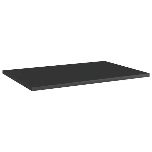 vidaXL Bookshelf Boards 8 pcs. High Gloss Black 60x40x1.5 cm