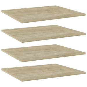 vidaXL Bookshelf Boards 4 pcs Sonoma Oak 60x50x1.5 cm