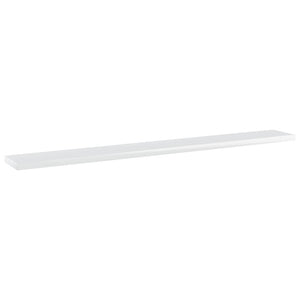 vidaXL Bookshelf Boards 4 pcs. High Gloss White 80x10x1.5 cm