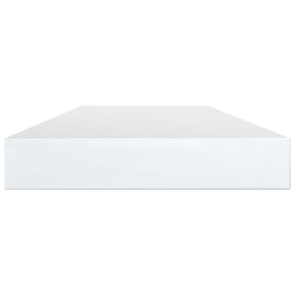 vidaXL Bookshelf Boards 4 pcs. High Gloss White 80x10x1.5 cm