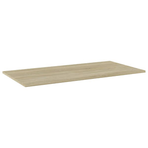 vidaXL Bookshelf Boards 4 pcs Sonoma Oak 80x20x1.5 cm
