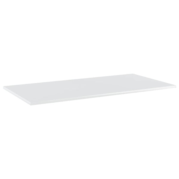 vidaXL Bookshelf Boards 4 pcs High Gloss White 80x20x1.5 cm