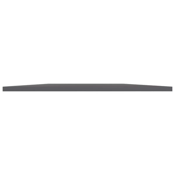 vidaXL Bookshelf Boards 4 pcs High Gloss Grey 80x20x1.5 cm