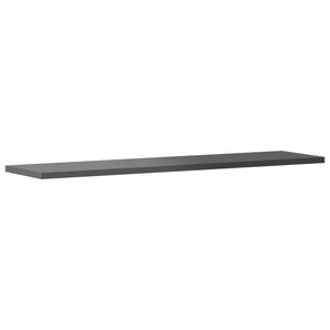 vidaXL Bookshelf Boards 8 pcs High Gloss Grey 80x20x1.5 cm