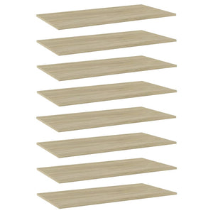 vidaXL Bookshelf Boards 8 pcs. Sonoma Oak 80x30x1.5 cm