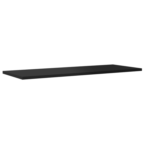vidaXL Bookshelf Boards 8 pcs. High Gloss Black 80x30x1.5 cm
