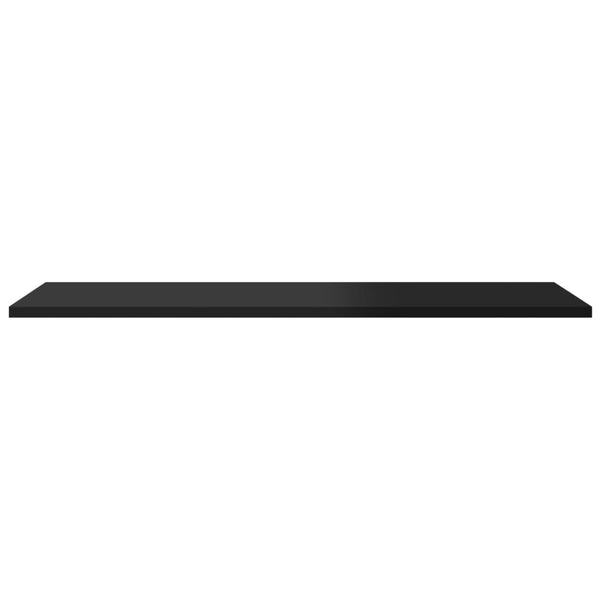 vidaXL Bookshelf Boards 8 pcs. High Gloss Black 80x30x1.5 cm