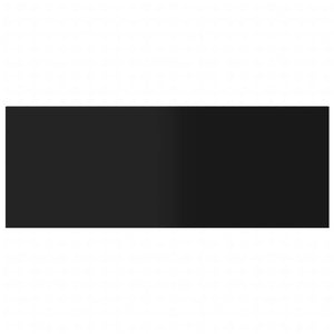 vidaXL Bookshelf Boards 8 pcs. High Gloss Black 80x30x1.5 cm