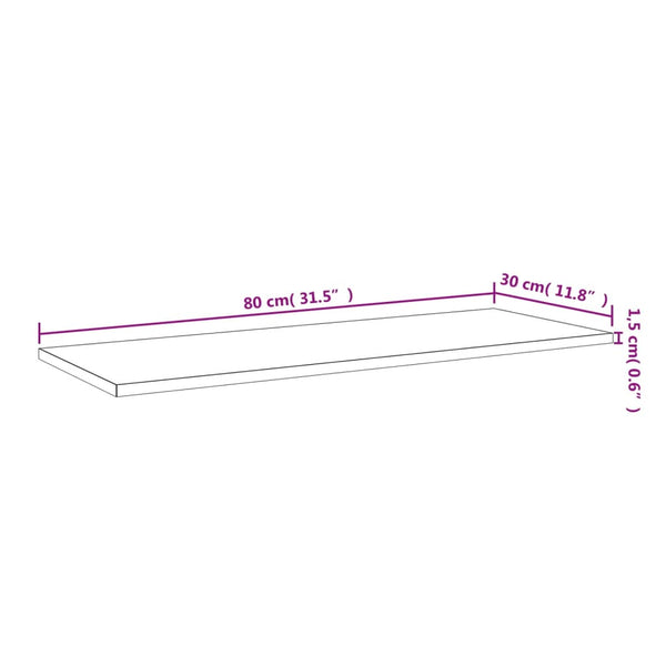 vidaXL Bookshelf Boards 8 pcs. High Gloss Black 80x30x1.5 cm