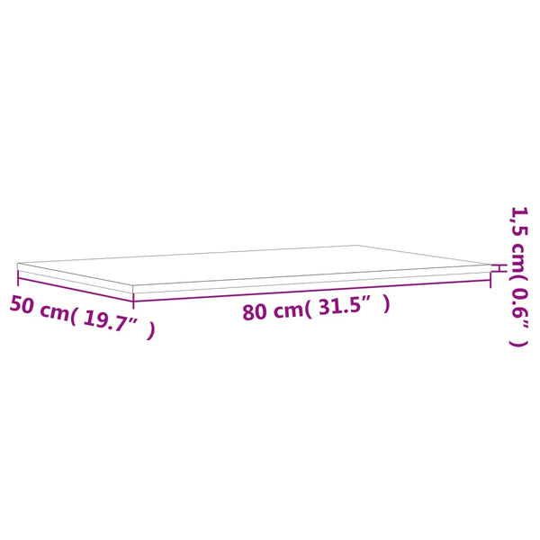vidaXL Bookshelf Boards 8 pcs. High Gloss White 80x50x1.5 cm