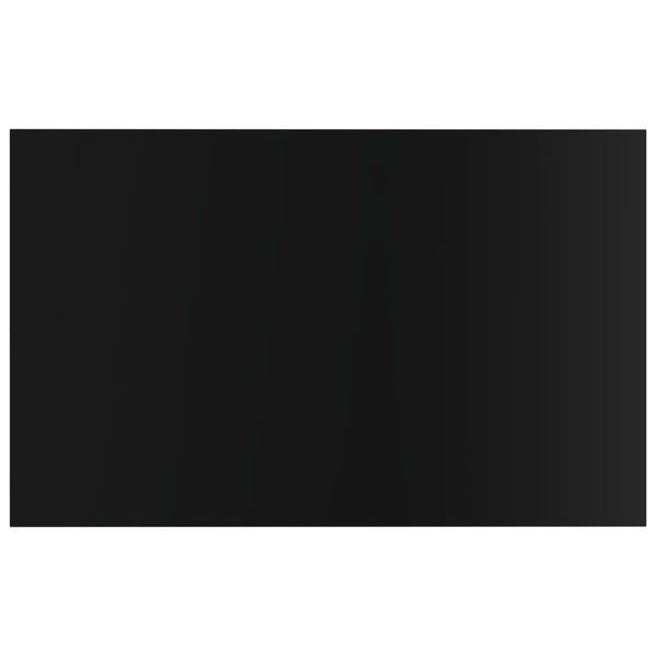 vidaXL Bookshelf Boards 4 pcs High Gloss Black 80x50x1.5 cm